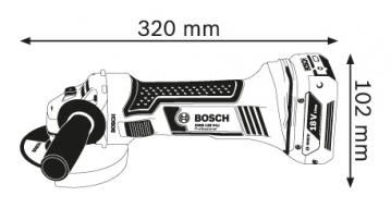 Аккумуляторная болгарка Bosch GWS 18-125 V-LI