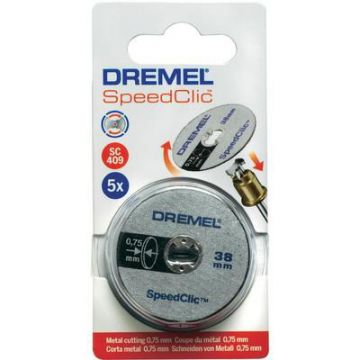 Тонкий отрезной диск по металлу Dremel (SC409), 5 шт