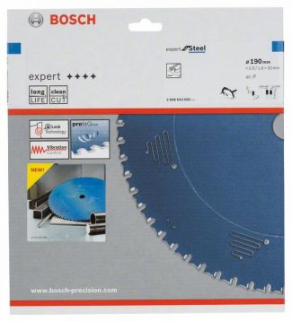 Пильный диск Bosch Expert for Steel 190х20, Z40