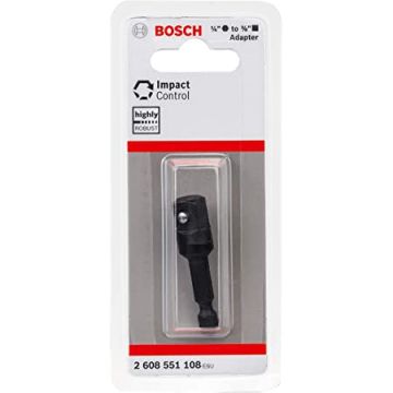 Переходник Bosch с шестигранника 1/4" на квадрат 3/8", 50 мм