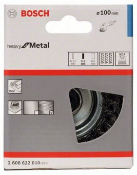 Щетка чашечная из стальной проволоки Bosch Heavy for Metal Ø 100x0.5 мм