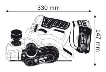 Аккумуляторный рубанок Bosch GHO 18 V-LI Solo