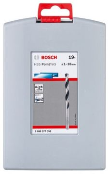 Набор сверл по металлу Bosch HSS PointTeQ ProBox, 19 шт