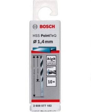 Сверло по металлу Bosch HSS-PointTeQ 1,4 x 40 мм, 10 шт