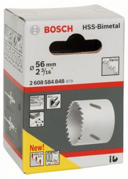 Биметаллическая коронка Bosch Standart Vario 56 мм