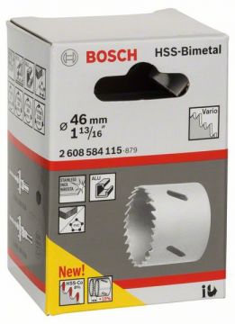 Биметаллическая коронка Bosch Standart Vario 46 мм