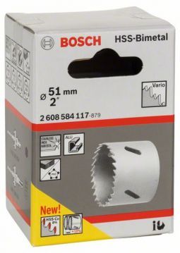 Биметаллическая коронка Bosch Standart Vario 51 мм