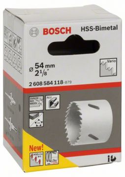 Биметаллическая коронка Bosch Standart Vario 54 мм
