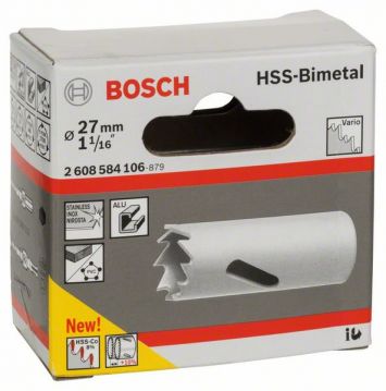 Биметаллическая коронка Bosch Standart Vario 27 мм