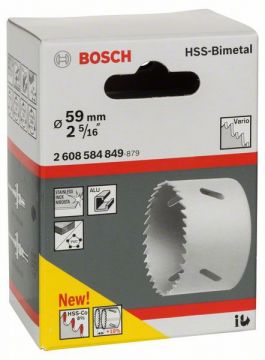 Биметаллическая коронка Bosch Standart Vario 59 мм