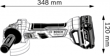 Аккумуляторная болгарка Bosch GWS 180 LI Solo