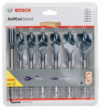 Набор перьевых сверл Bosch Self Cut Speed, 7 шт