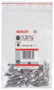 Бита Bosch Extra-Hart S0.6x4.5 x 25 мм, 25 шт
