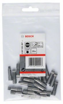Бита Bosch Extra-Hart S1.2x6.5 мм x 25 мм, 25 шт
