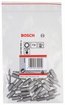 Бита Bosch Extra-Hart T8x25 мм, 25 шт