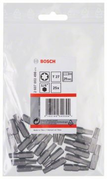 Бита Bosch Extra-Hart T27x25 мм, 25 шт
