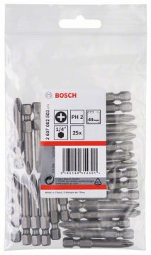 Бита Bosch Extra-Hart PH 2 x 49 мм, 25 шт