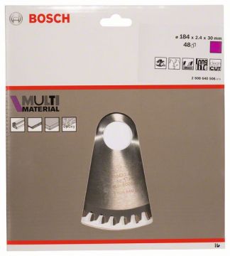Пильный диск Bosch Multi Material 184х30, Z48