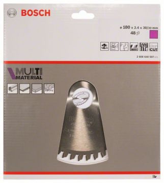 Пильный диск Bosch Multi Material 180х30/20, Z48
