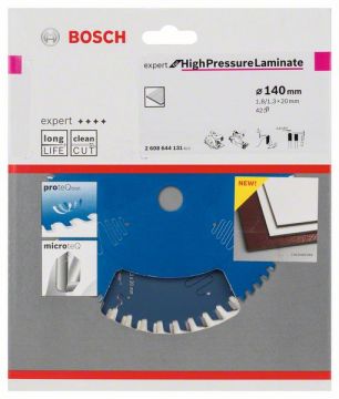 Пильный диск Bosch Expert for High-Pressure Laminate 140х20, Z42