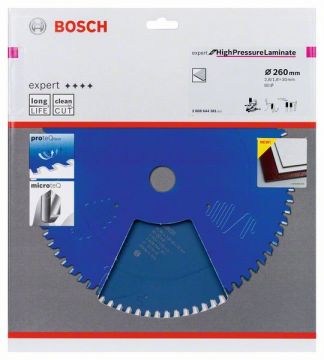 Пильный диск Bosch Expert for High-Pressure Laminate 260х30, Z80