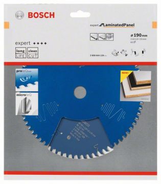 Пильный диск Bosch Expert for Laminate Panel 190х20, Z60