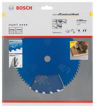 Пильный диск Bosch Expert for Construct Wood 165х20, Z24