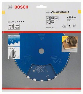 Пильный диск Bosch Expert for Construct Wood 184х16, Z24