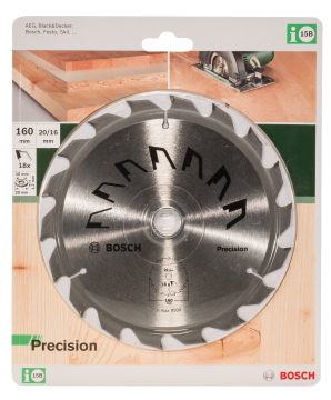Пильный диск Bosch Precision Wood ECO 160 x 20/16, Z18
