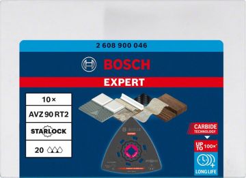 Шлифовальная подошва Bosch Starlock EXPERT AVZ 90 RT2, 10 шт