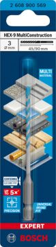 Сверло универсальное Bosch EXPERT HEX-9 MultiConstruction, 3x90 мм