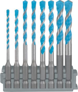 Набір свердл універсальних Bosch EXPERT HEX-9 Multi Construction Pick & Click 3-8 мм, 8 шт