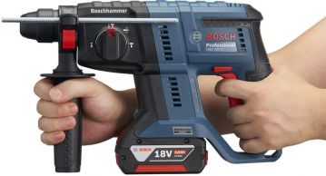 Аккумуляторный перфоратор Bosch GBH 180 Li + набор SDS plus 11 шт