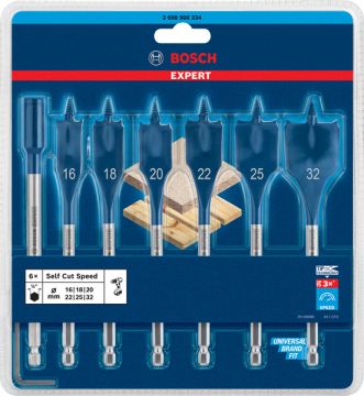 Набор перьевых сверл Bosch EXPERT Self Cut Speed, 7 шт