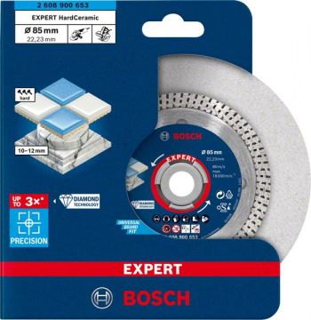Алмазный отрезной круг по керамике Bosch EXPERT HardCeramic 85x22,23х1,6x7 мм