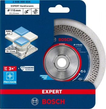 Алмазный отрезной круг по керамике Bosch EXPERT HardCeramic 115x22,23х1,4x10 мм