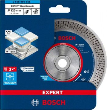 Алмазный отрезной круг по керамике Bosch EXPERT HardCeramic 125x22,23х1,4x10 мм