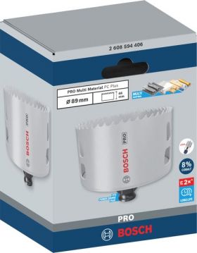 Биметаллическая коронка Bosch PRO Multi Material PC Plus 89 мм