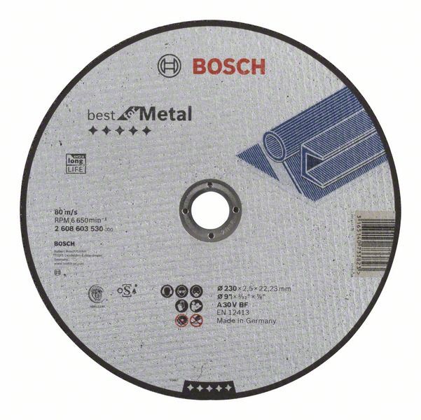 Отрезной круг Bosch Best for Metal 230x2.5 мм