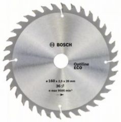 Пильный диск Bosch Optiline Wood ECO 160 x 20/16, Z36
