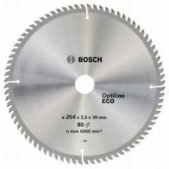 Пильный диск Bosch Optiline Wood ECO 254х30, Z80
