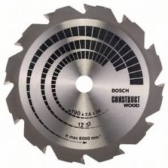 Пильный диск Bosch Construct Wood 190х20/16, Z12