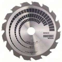 Пильный диск Bosch Construct Wood 230х30, Z16