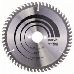 Пильный диск Bosch Optiline Wood 190 x 30, Z60