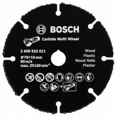 Мультифункциональный твердосплавный отрезной диск Bosch Carbide Multi Wheel 76 мм