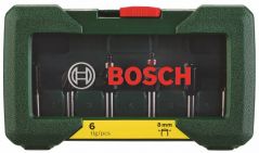 Набор твердосплавных фрез Bosch Promoline с хвостовиком Ø 8 мм, 6 шт