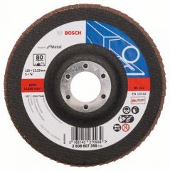 Лепестковый шлифовальный круг прямой Bosch Expert for Metal K 80, 125 мм