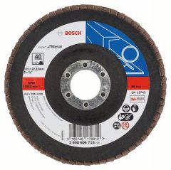 Лепестковый шлифовальный круг угловой Bosch Best for Metal K 40, 125 мм