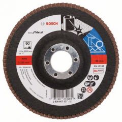 Лепестковый шлифовальный круг прямой Bosch Best for Metal K 60, 125 мм
