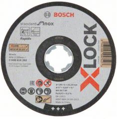 Отрезной круг Bosch X-LOCK Standard for Inox 125x1 мм